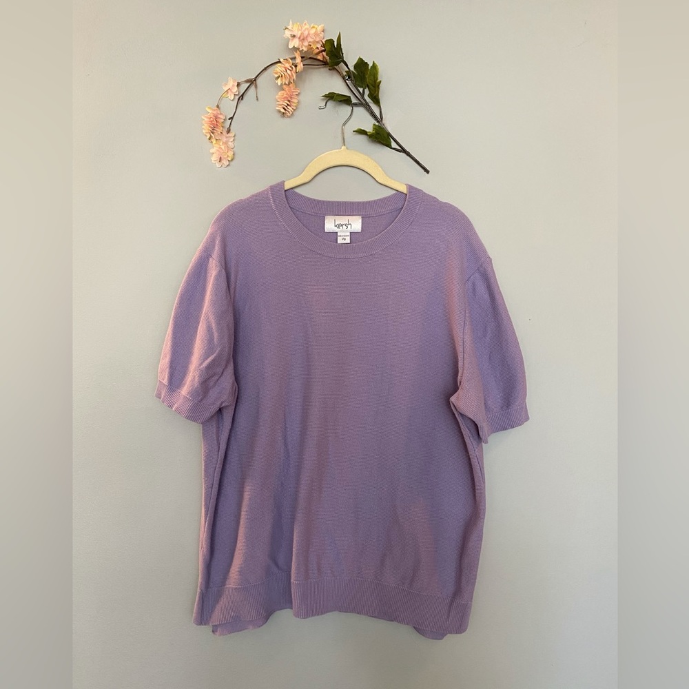 Pastel purple top | Spring blouse